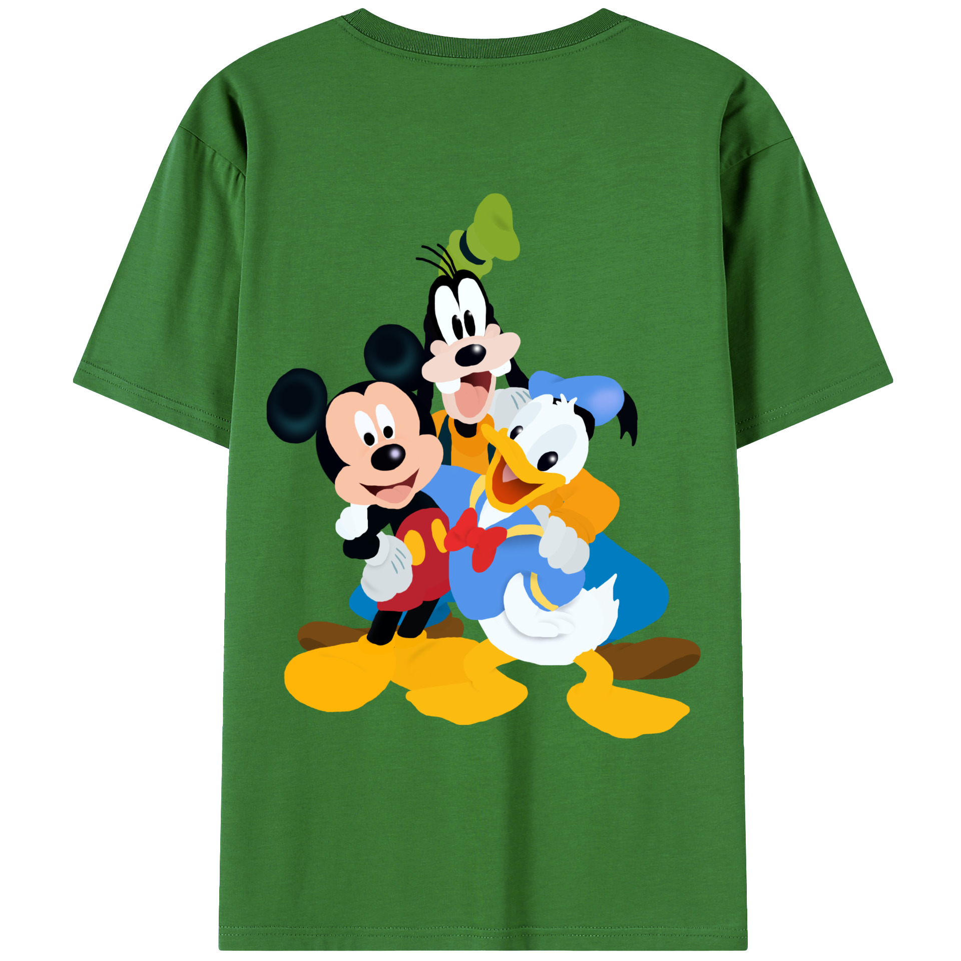（画像用） ミッキーマウス Mickey Mouse レディース半袖Tシャツ(バックプリント)